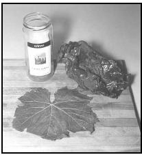 Grape leaves are sold in jars at most large supermarkets. In many Middle Eastern and Mediterranean countries, including Iran, cooks prepare a filling of rice and meat to be rolled up inside the tender grape leaves. The rolls are then simmered in a savory broth, often with tomato juice. EPD Photos