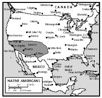The states with the largest populations of Native Americans are Oklahoma, California, Arizona, and New Mexico.